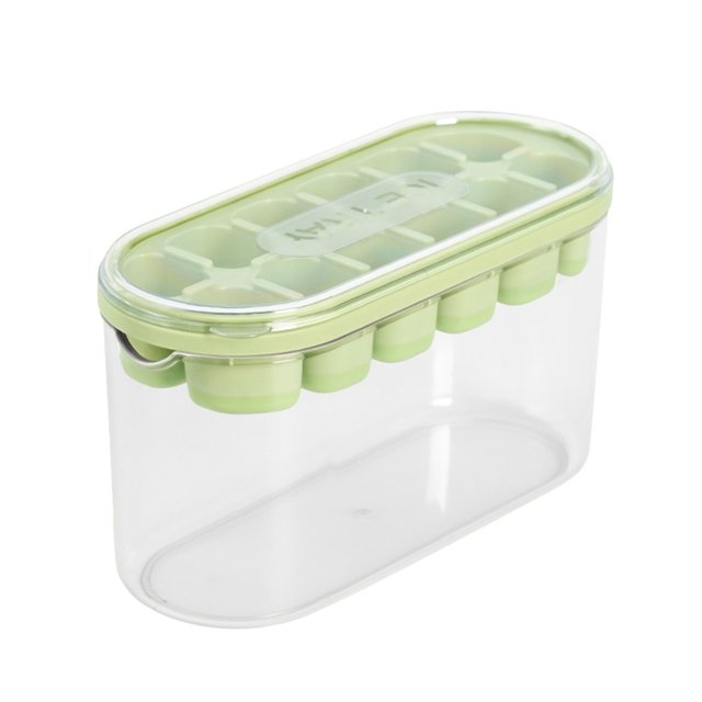 Hearth & Gear Ice Tray Home Refrigerator Large Capacity Storage Ice Food Grade Silicone Ice Tray Food Preservation Trays Silicone with Lids Silicone Ice Tray Large Rubber Ice Ice with for Freezer