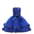 thumbnail image 3 of Robes Fille Robes Enfants Formelles Filles Robe Bleue Filles Robe de Concours Tout-Petit Tenue pour la Journée des Enfants Filles Mode, 3 of 5