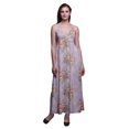 thumbnail image 1 of Bimba Robe Longue Maxi à Bretelles Spaghetti Ajustables à Imprimé Floral, Tenue de Plage d'Été - Très Petit, 1 of 6