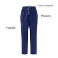 thumbnail image 2 of yardsong Pantalon Médical de Jogging Extensible Taille Haute pour Femme - Pantalon Athlétique Médical Léger à Cordon, Bas Resserré, Bleu Foncé, TP, 2 of 8