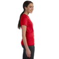 thumbnail image 3 of Hanes Womens Nano-T T-shirt, M, Deep Red, 3 of 5