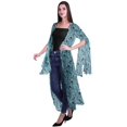 thumbnail image 3 of Moomaya Cardigan Long en Georgette de Viscose Imprimée à Manches Fendues pour Femmes, 3 of 5
