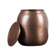 thumbnail image 1 of SIMPLIHOME Griffen Contemporary 19 inch Wide Metal Storage Accent Side Table in Antique Copper, Fully Assembled, End, Bedside Table and Nightstand, for the Living Room and Bedroom, 1 of 6
