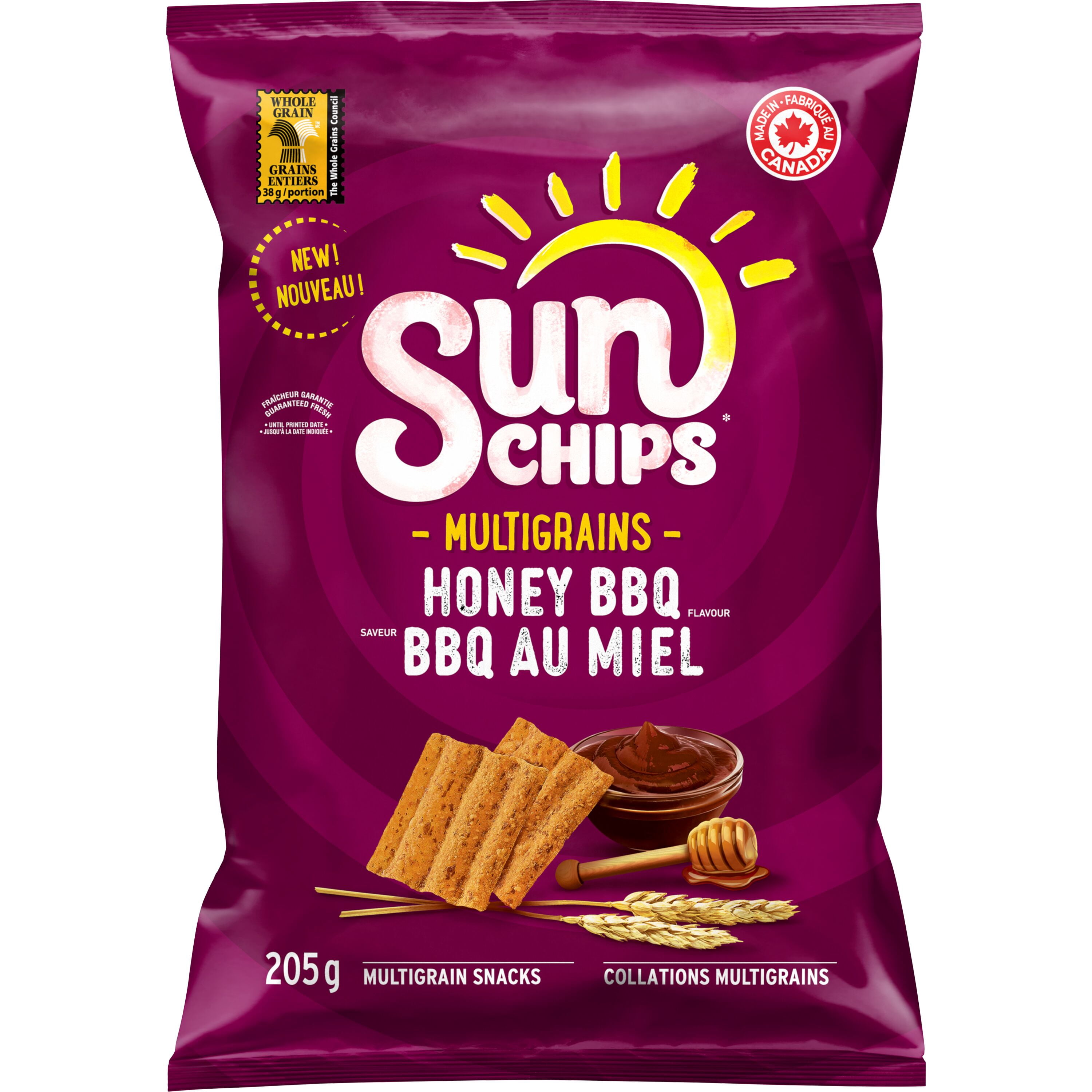 SunChips Saveur BBQ au miel Collations multigrains