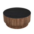 thumbnail image 2 of Montoya Coffee Table - 34" Round Top - Mango Wood Fluted Plinth Base, 2 of 17
