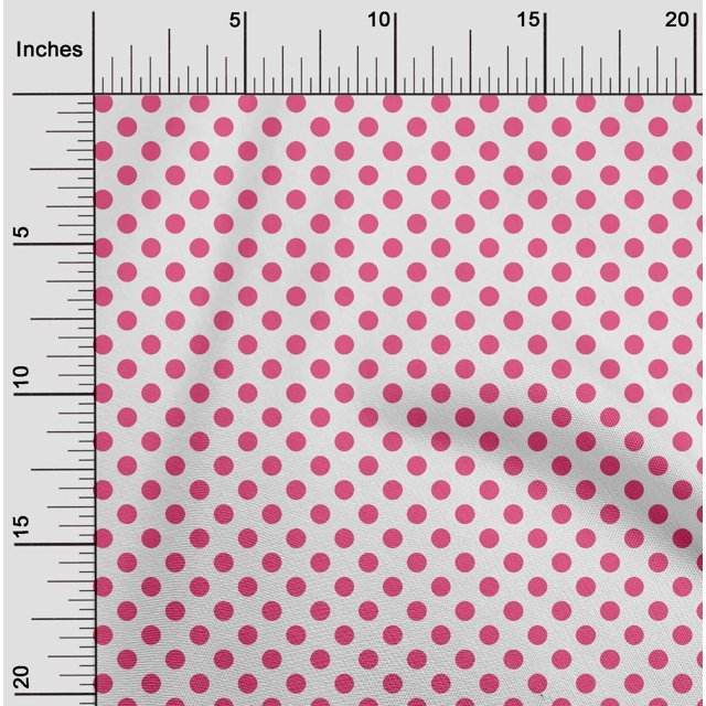 oneOone Georgette Viscose Fabric Polka Dots Decor Fabric Printed BTY 42 Inch Wide