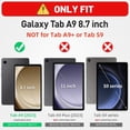 thumbnail image 3 of KOMI Case for Samsung Galaxy Tab A9 Case 8.7 Inch, Full Body Protective with Screen Protector/Hand Strap/Pen Holder, Sturdy Shockproof Samsung A9 Tablet Case 2023 SM-X110/X115/X117, 3 of 5