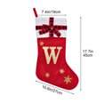 thumbnail image 3 of Christmas Stockings Velvet with Embroidered Pattern Letters Initial Customized Family Ornament Large Fireplace Stockings Plush Cuff Holiday Party Home Xmas Tree Decor Gift Bags, 3 of 5