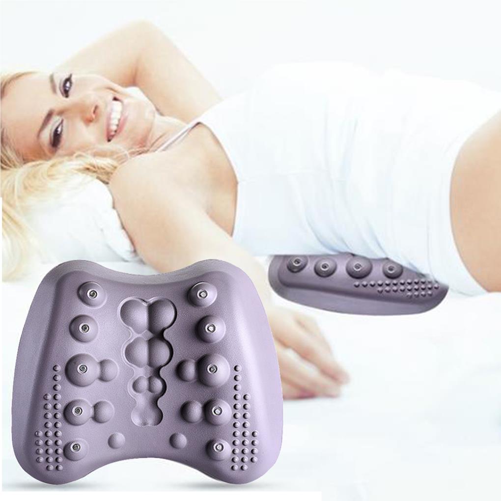 yingyy Lumbar Massager Back Physiotherapy Magnetic Home Lumbar Spine Instrument Spinal Correction Traction Massage Pillow