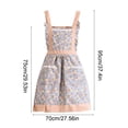 thumbnail image 3 of Fridja Décoration Intérieure Liquidation Tablier en Toile Floral Imperméable Résistant à l'Huile Tablier de Cuisine pour Cuisiner et Pâtisser Liens Ajustables pour Protection de la Taille du Chef, 3 of 6