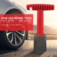 thumbnail image 4 of Car Wash Embedded Tire Screw Brush Lug Nut Wheel Cleaning Tools with 3 Extra Sponges, 4 of 7