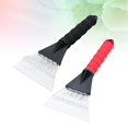 thumbnail image 2 of HLONK 2 Pcs Black and Red Snow Shovel Car Snow Scraper Ice Cleaner Snow Cleaner For Windshield With Rubber Sleeve, 2 of 8