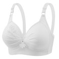 thumbnail image 4 of Bras for Women, Womans Printing Gathered Together Large Size Daily Bra Underwear No Rims, 4 of 6