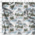 thumbnail image 4 of Soimoi White Georgette Viscose Fabric Animals & Pine Tree Print Fabric by the Yard 42 Inch Wide, 4 of 5