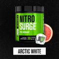 thumbnail image 2 of NITROSURGE Pre Workout Supplement - Endless Energy, Instant Strength Gains, Clear Focus, Intense Pumps - Nitric Oxide Booster & Preworkout Powder with Beta Alanine - 30 Servings, Arctic White, 2 of 9