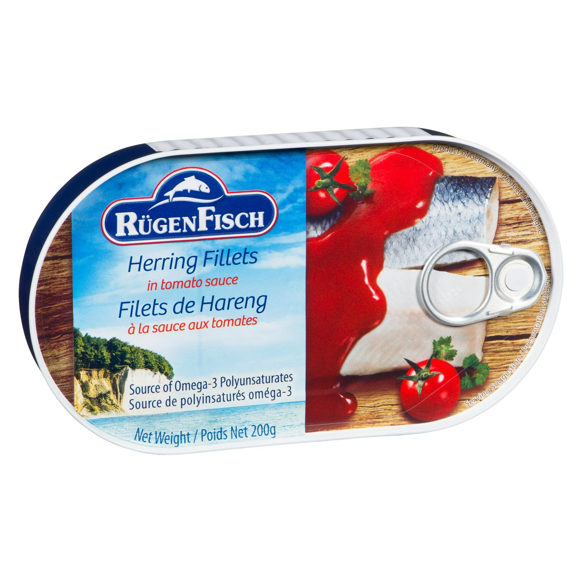 Ruegen Fisch Herring en sauce tomate.