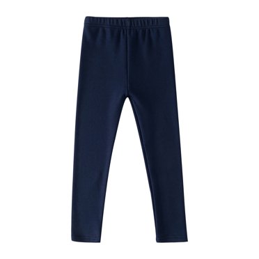 QIPOPIQ Girls Basic Solid Leggings Clearance