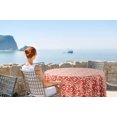 thumbnail image 2 of Vargottam Nappe Ronde Intérieure/extérieure 58 Pouces Nappe Ronde Imperméable pour Couples, Imprimé/été pour Cour Arrière Circulable/barbecues/pique-Nique - Rouge, 2 of 8