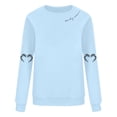 thumbnail image 4 of LMKIHUSA Chandail Graphique d'Halloween pour Femmes Saison Effrayante Squelette Cœur Chandail à Enfiler Hauts Manches Longues Col Rond Blouses Douces Décontracté Tendance 2025 Chandail Bleu Pâle,TTG, 4 of 4