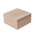 thumbnail image 3 of jifeng Wooden Storage Box Container Organizer Box for Home Organization Art Hobbies 15cmx15cmx8cm, 3 of 9