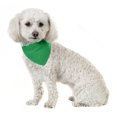 thumbnail image 1 of 3 Pack Solid Cotton Dog Bandana Triangle Bibs  - Small & Medium Pets (Green), 1 of 2