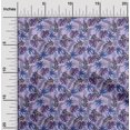 thumbnail image 2 of oneOone Tissu en Coton Flex Violet Pastel Motif Feuille Tropicale Tissu au Mètre 40 Pouces de Large, 2 of 5