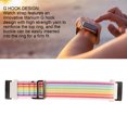 thumbnail image 4 of Bracelet de Montre Intelligente en Nylon Tissé Extensible, Accessoire de Remplacement, pour Versa 4 3 Sense 2, Multicolore, 4 of 8