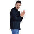 thumbnail image 3 of Atasi Chemise Henley Indienne pour Homme à Manches Longues, Décontractée, Col Mandarin, Courte Kurta, 3 of 7