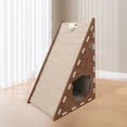 thumbnail image 2 of Hearth & Gear Cat Scratcher Triangular Vertical Integrated Scratching Board With Cat Bed Wear Non Shedding Scratching Pad Against The Wall Cat Climbing Mat For Cats Kids Arts And Crafts Ages 2-5 Boys, 2 of 7