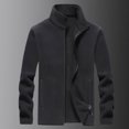 thumbnail image 5 of Qertyioot Manteau Décontracté d'Hiver pour Homme à Col Montant à Manches Longues Chaud Mode, 5 of 5