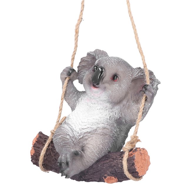 Statue de Jardin Animal, Finition Soignée Koala Suspendu en Résine pour Arbre pour Mur pour Maison
