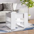 thumbnail image 1 of vidaXL Coffee Table White 55.5x55x45 cm Engineered Wood, 1 of 4