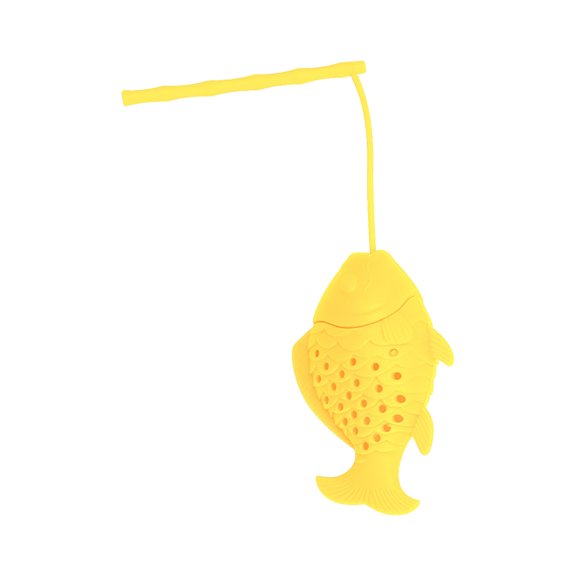 TIELUTT Passoires à Thé en Silicone en Forme de Poisson Infuseur de Thé en Feuilles Lâches avec Lanière à Long Manche Pinces d'Intervalle Réutilisables pour Thé Pinces pour Aliments Clips pour Sac Clips pour Sac d'Animaux Support pour Sac de Croustilles Grande Pince d'Épicerie