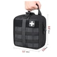 thumbnail image 3 of maskred Cloth Durable Construction First Aid Kits Bag Foldable First Aid Bag black 1Set, 3 of 6