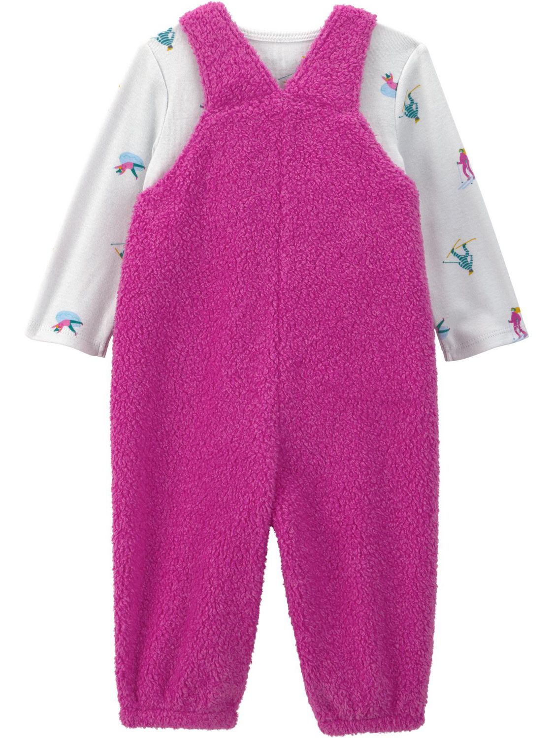 Carter's Child of Mine Baby Girl 2-Piece Skiers Overall and Top Set