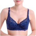 thumbnail image 1 of Saving Clearance 2025！Womens Plus Size Bras,,Woman's Printing Front Buckle Elastic Style Medium Sized Bra Without Steel Rim, 1 of 2