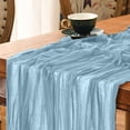 thumbnail image 3 of Boho Gauze Green Wedding Table Runner Fabric Kitchen Dining Holiday Table Decor For Home Party Indoor, 3 of 5