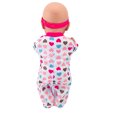 thumbnail image 3 of Combinaison pour Poupée Motif Cœur Pyjama pour Poupée Tenue de Poupée avec Bandeau pour Poupée de 18 Po, 3 of 8