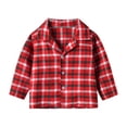thumbnail image 4 of Penkiiy Ensemble de Pyjama pour Tout-Petits Bébés Garçons Filles Enfants 2 Pcs Coton à Boutons Tenue de Nuit Ensemble de PJS Rouge Liquidation pour 2-3 Ans, 4 of 9