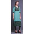 thumbnail image 3 of Bimba Kurtis Droits à Panneaux pour Femmes Robe Kurti Longue Haut Indien Imprimé, 3 of 5