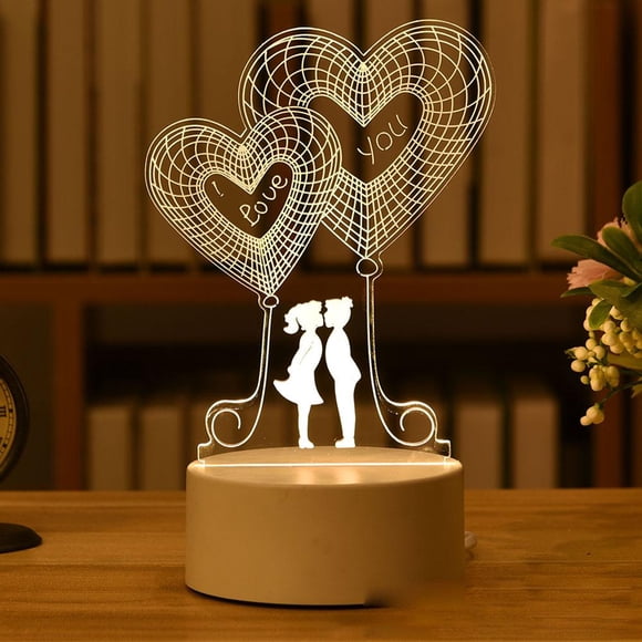 Desk LED USBNight Light Creative Bedroom Bedside Table Day gift Lamp I1U0
