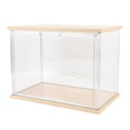 thumbnail image 1 of Clear Figure Display Case Plastic Display Box,F Action Figures Collectibles Doll Home Storage Organizing Toys Wood Base Made of Plastic and Wood Suitable for Showing Off Your, 1 of 7