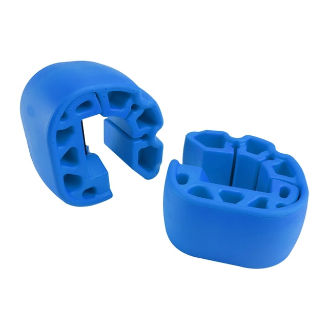 Snap-In Fenders Bumper Anti Crash Buffer 295100418 Blue For Sea-Doo Gtx Spark aftermarket snap-in side fender pair, front-facing view of two blue curved bumpers with visible snap tabs and textured tear-resistant surface; sized as shown, fits part 295100418 and 295100729 for SeaDoo Spark Gtx/Gtr, not compatible with Spark 2024–2025. Often used for docking or trailer protection.