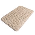 thumbnail image 2 of Yingyy Embossed Bath Mat Quick-Drying Solid Color Shower Absorbent Bathroom Rug Large Kitchen Washroom Door Bathmat Kids Safety Khaki 50x80cm, 2 of 5