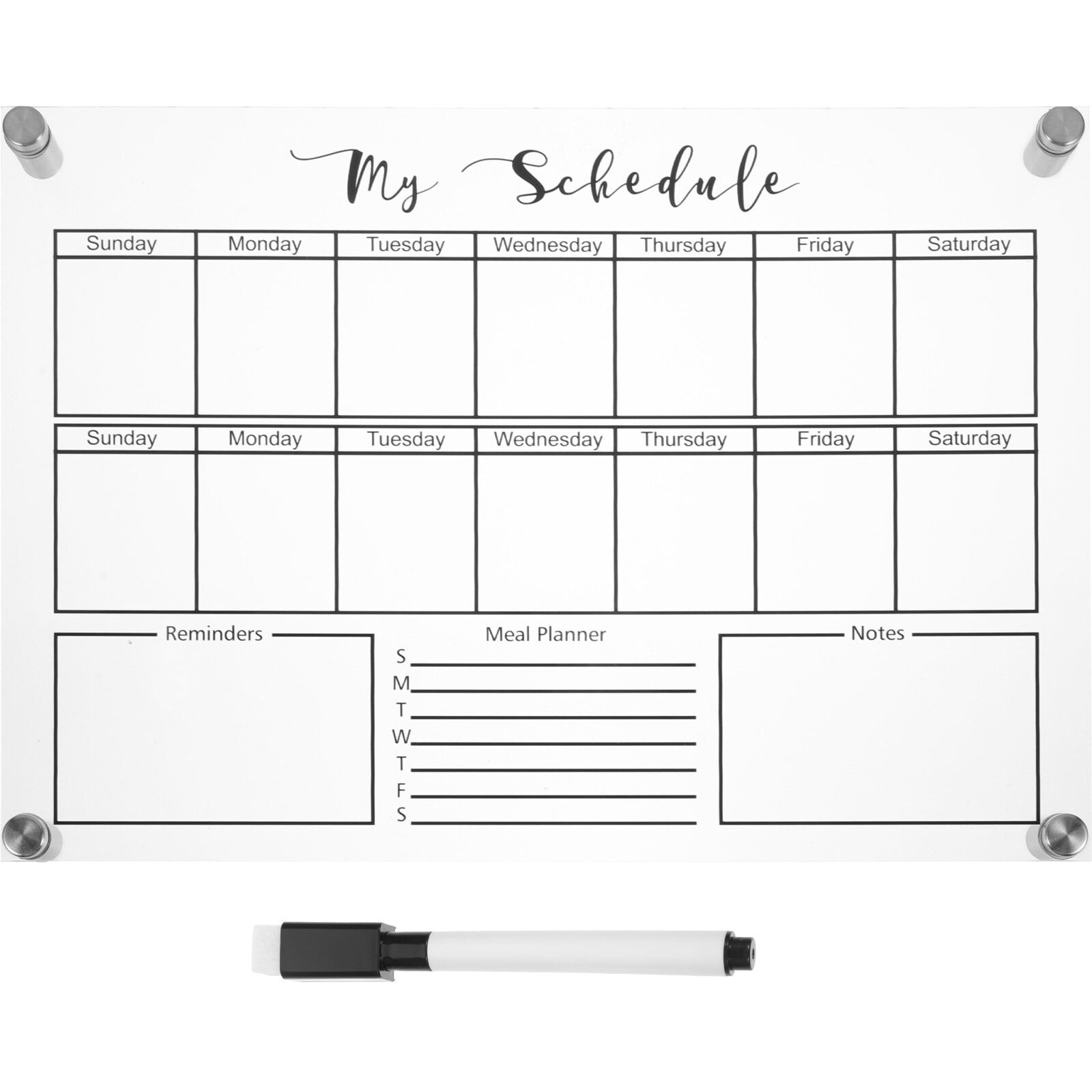1 Set Desktop Whiteboard Small Dry Erase Board Desktop Dry Erase Board Hanging Whiteboard