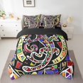 thumbnail image 2 of Exotic Lizard Comforter Set 7 Piece Bed in a Bag Twin,Abstract Chameleon Bedding Set Wildlife Creature Sheet Set with Comforter,Wild Reptile Bed Set, 2 of 5