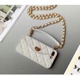 thumbnail image 3 of Wallet Case Compatible with iPhone, Pretty Luxury Bag Design, Purse Flip Card Pouch Cover Soft Silicone Case with Hand Holder Long Shoulder Strap(Gray,iPhone 11), 3 of 6