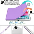 thumbnail image 4 of DuraSafe Cases iPad PRO 12.9 Inch 4th 5th 6th [ Pro 12.9 4 5 6 ] MY3K2LL/A MY3J2LL/A MY2H2LL/A MY2J2LL/A TriFold PC Lightweight Smart PU Leather Protective Hard Back Cover - Purple, 4 of 8
