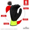 thumbnail image 4 of LINCONSON Safety Performance Series Construction Mechanics Work Gloves (Medium, Green - 6 Pack), 4 of 4