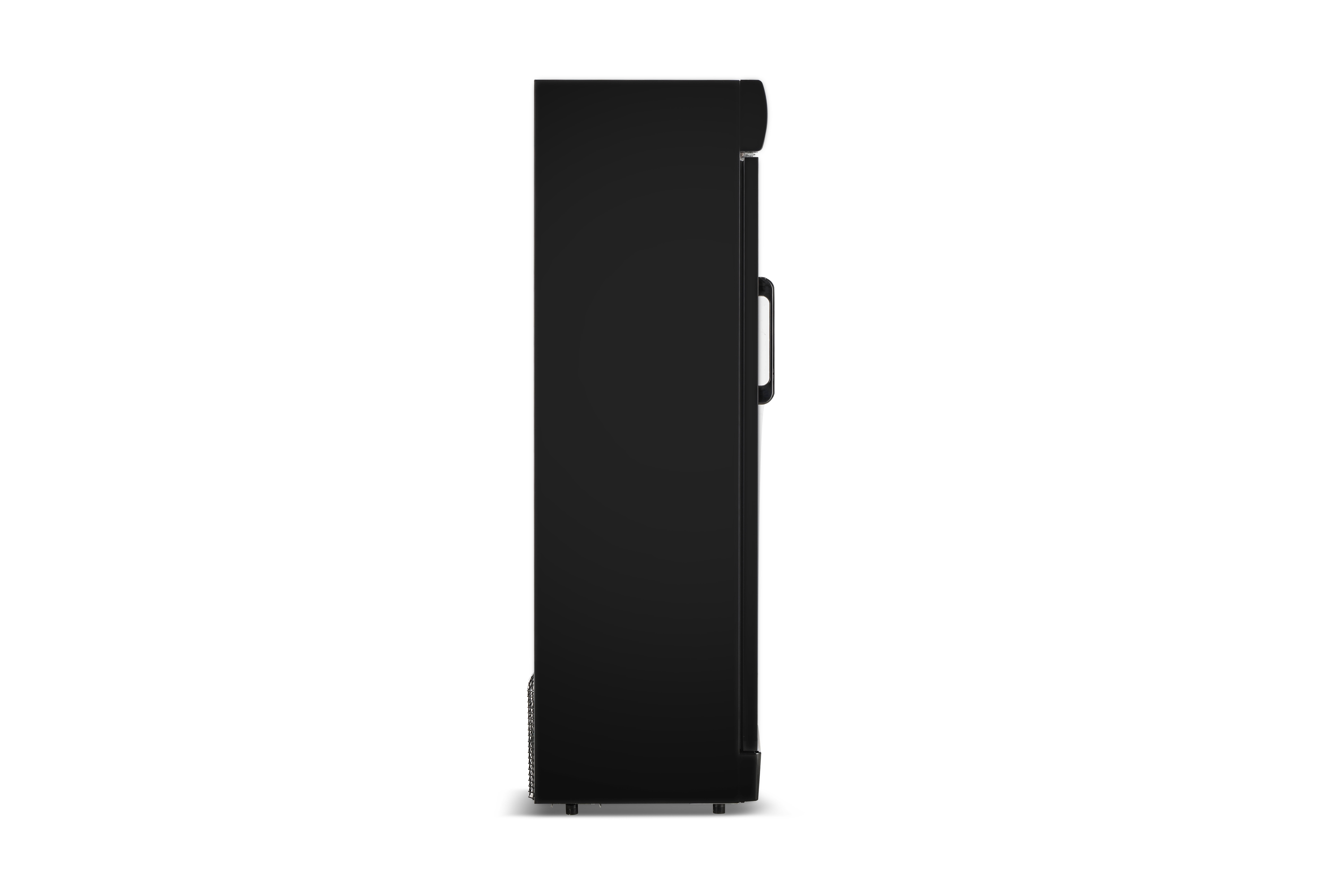 Hamilton Beach 12.5 Cu. ft. Commercial Beverage Refrigerator, 355L Glass Door Display Fridge with Lock, Black